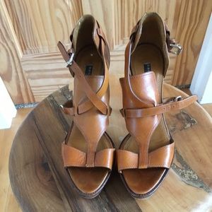 Ralph Lauren Collection T-strap high heeled shoes